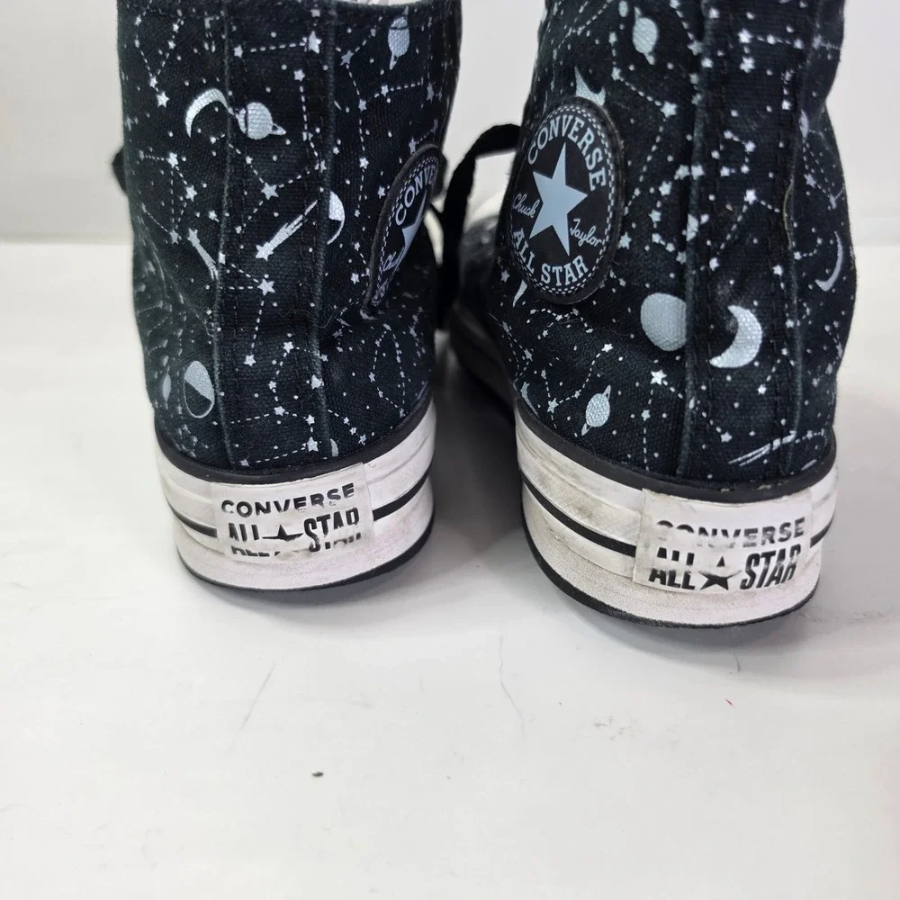 Converse Chuck Taylor All Star Junior High Top Sz 2 Black Constellations 372117F